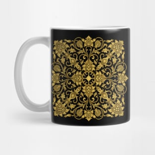 Medallion golden floral Mug